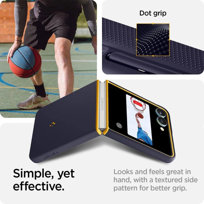 Калъф Nano Pop Mag MagSafe за Samsung Galaxy Z Flip 7 - тъмносин и жълт