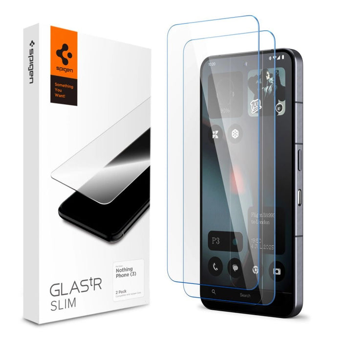 Spigen Glas.tR Slim 2-pack закалено стъкло за Nothing Phone 3 - прозрачно
