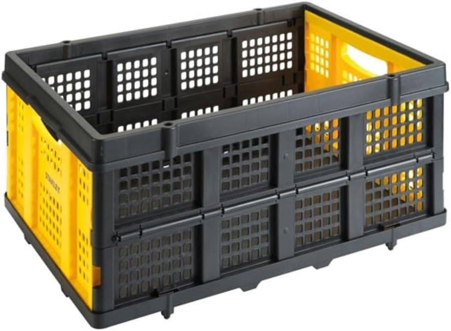 Stanley SXWT-FT505-SP 25kg Folding Basket Black, Yellow