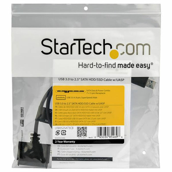Адаптер за Твърд Диск USB към SATA Startech USB3S2SAT3CB HDD/SSD 2.5"