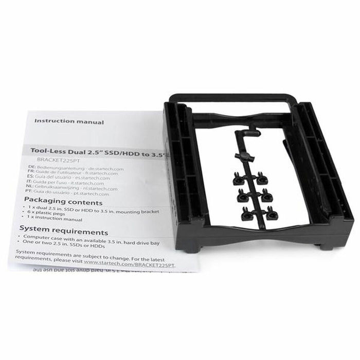 Аксесоари Startech BRACKET225PT Черен 2,5" Монтажна скоба
