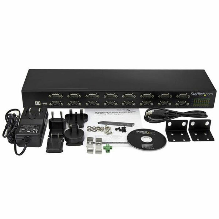USB извод Startech ICUSB23216FD Черен USB-RS232