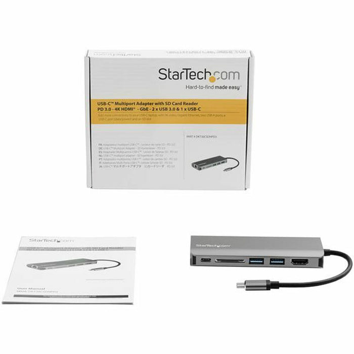 Докинг станция Startech DKT30CSDHPD3         4K Ultra HD Сив