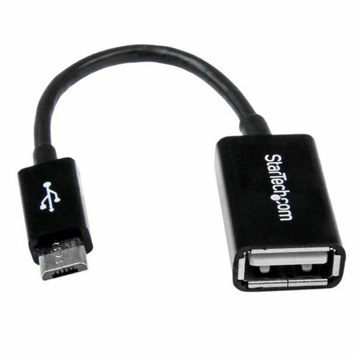 Кабел Micro USB Startech UUSBOTG              USB A Micro USB B Черен