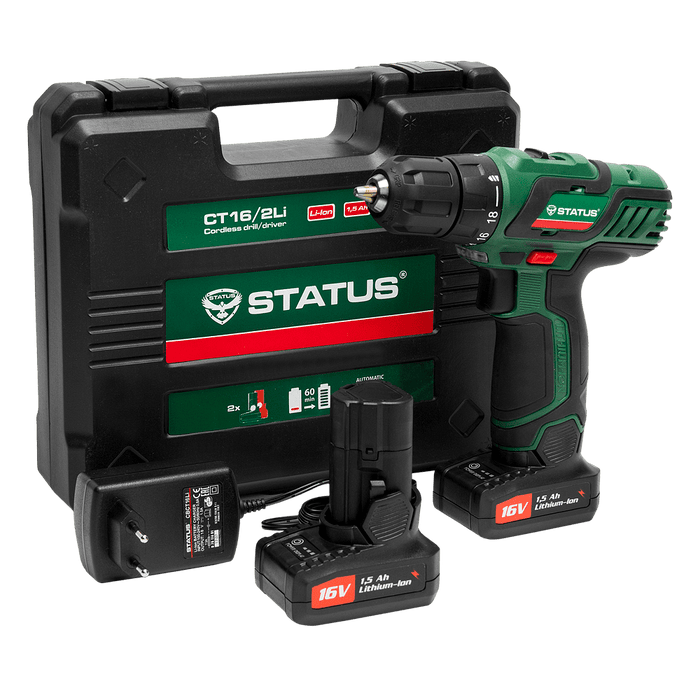 Акумулаторен винтоверт STATUS CT16-2Li