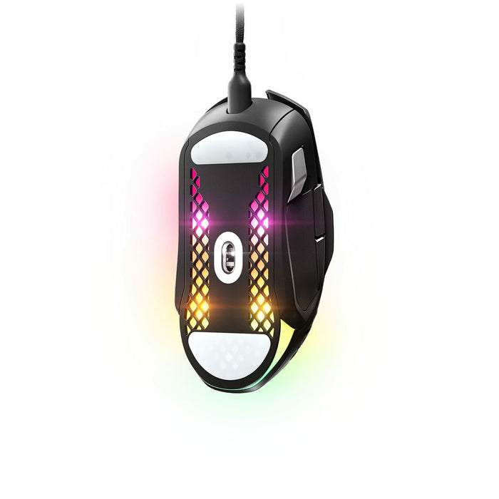 Мишка за игра SteelSeries Aerox 5 Игри Черен С кабел LED Светлини