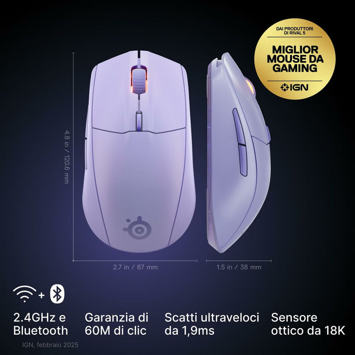 Мишка SteelSeries 62525 Лавандула