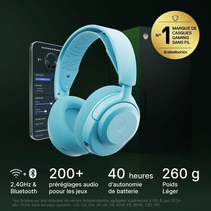Слушалки SteelSeries Arctis Nova 3XW Вода
