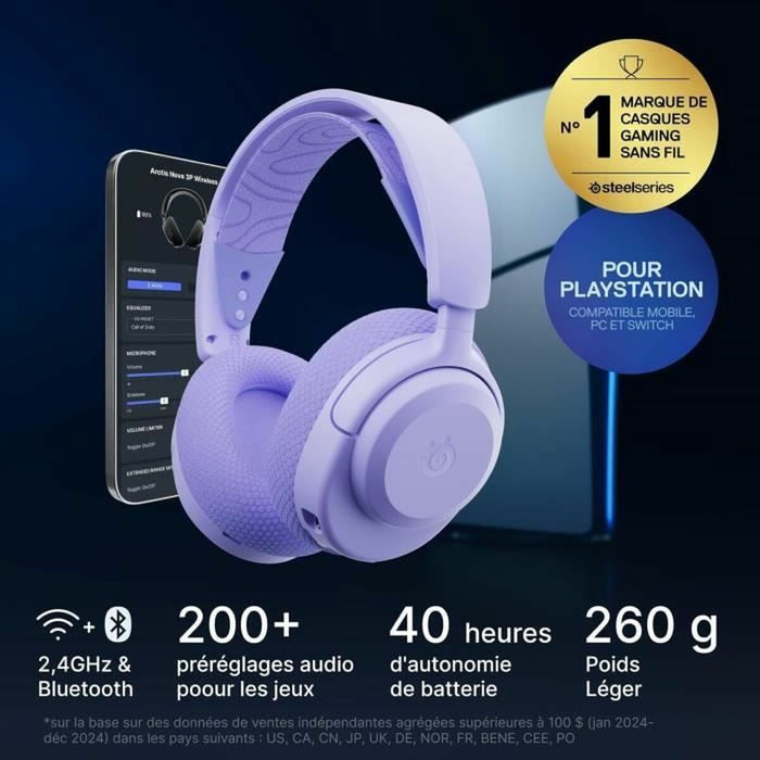 Слушалки SteelSeries Arctis Nova 3PW