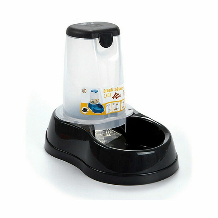 Хранилка за кучета Stefanplast 04179 04179 Антрацит Прозрачна Пластмаса 1,5 L 18,5 x 22,5 x 29 cm (8 броя)