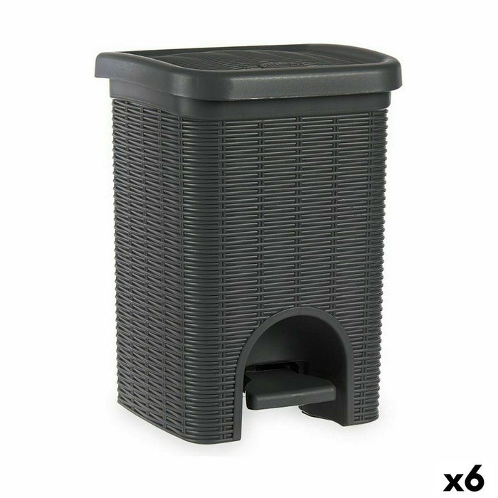 Кошче с педал Stefanplast 30799 Elegance Сив Пластмаса 20 L (6 броя)