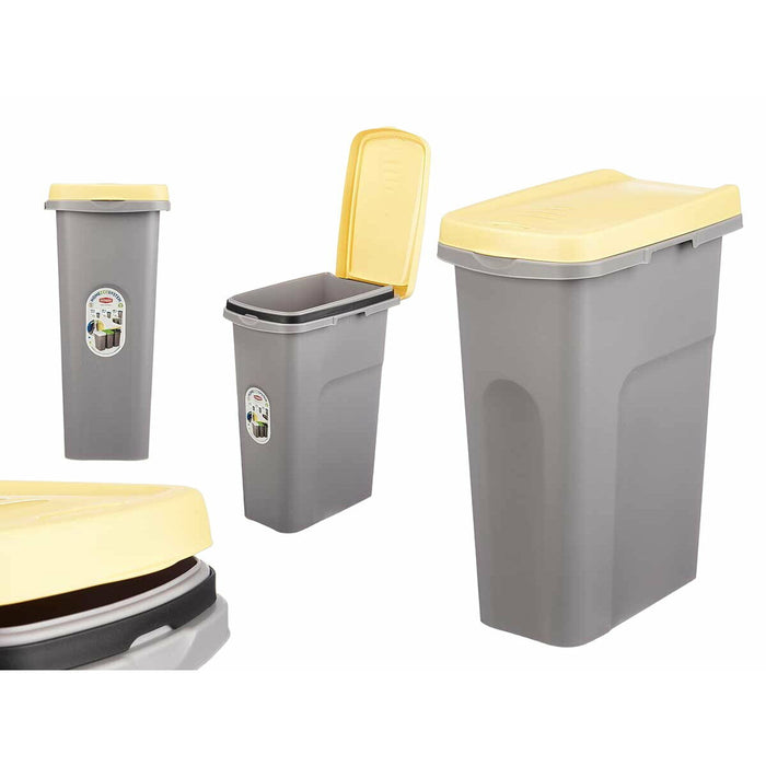 Кошче за боклук Stefanplast 70740 70740 Жълт Сив Пластмаса 25 L (6 броя)