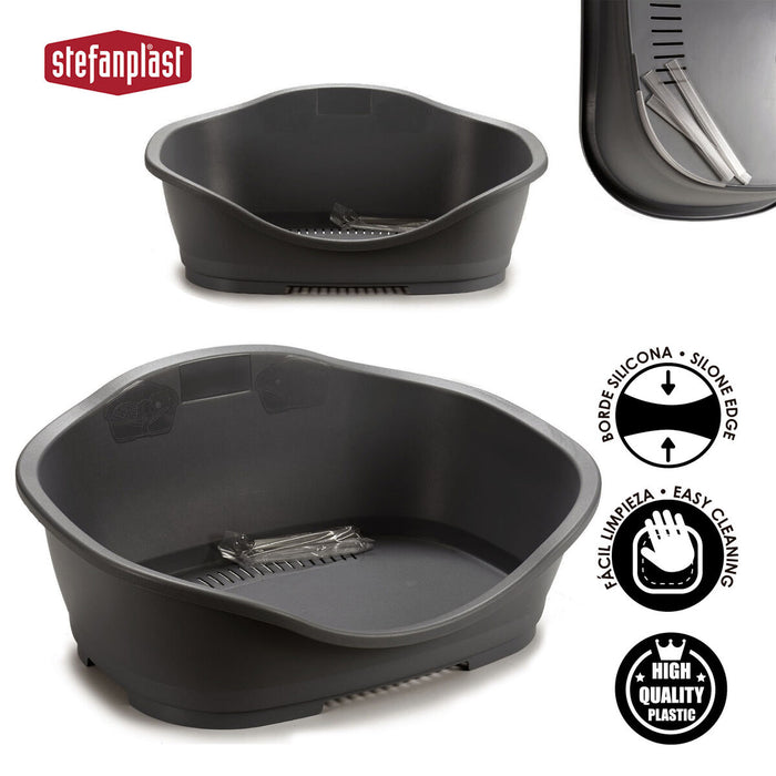 Легло за домашни любимци Stefanplast 97621 97621 Сив Пластмаса 68 x 27,5 x 49 cm 6 броя