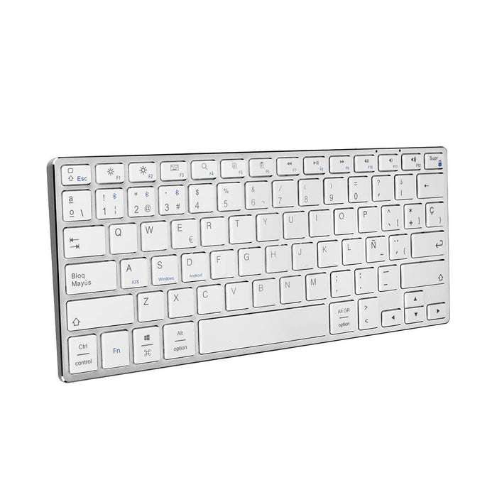 Безжична клавиатура Subblim SUB-KB-3ADC200 Сребрист Испанска Qwerty