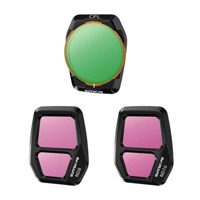Sunnylife A3S-FI925CPL регулируем филтър за обектив, CPL+ND8+ND16 за AIR 3S 3 бр.
