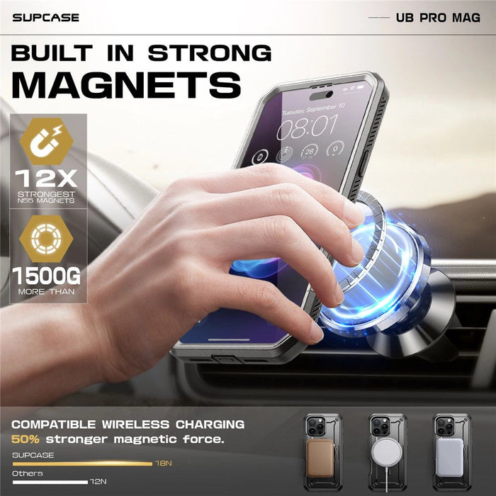 Калъф Supcase UB Pro Mag MagSafe за iPhone 16 Pro Max - черен