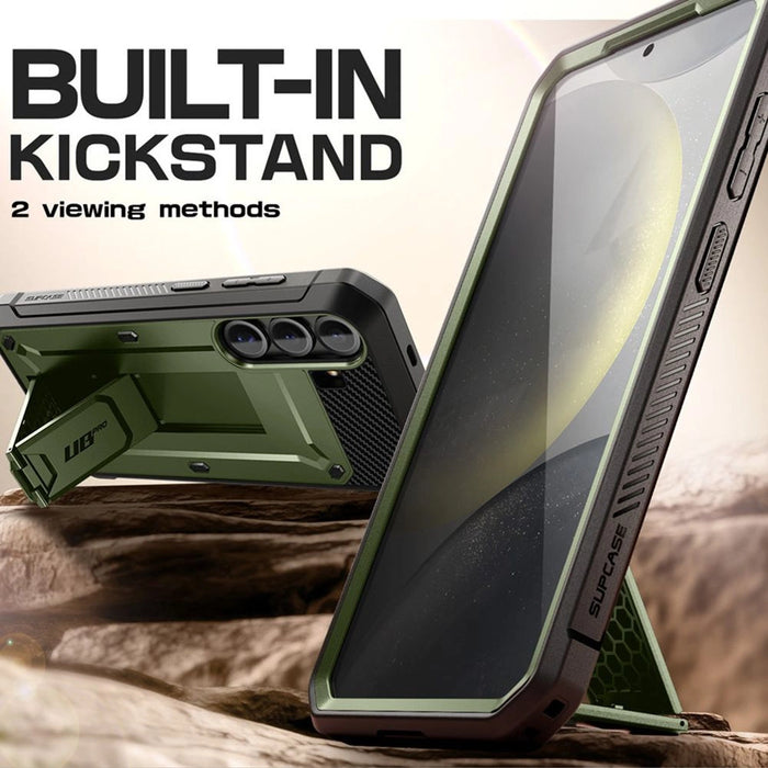 Калъф Supcase Unicorn Beetle Pro 2 комплекта за Samsung Galaxy S25 - маслина