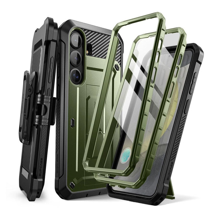 Калъф Supcase Unicorn Beetle Pro 2 комплекта за Samsung Galaxy S25 - маслина