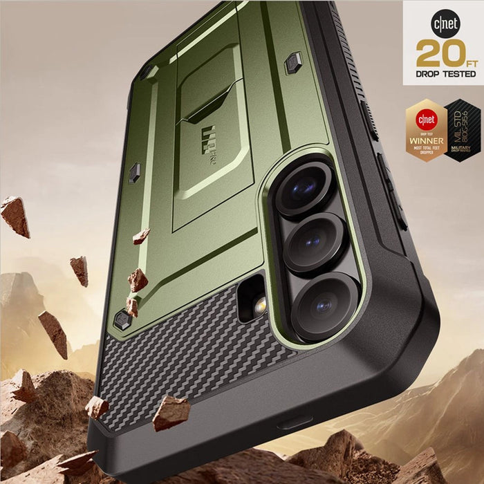 Калъф Supcase Unicorn Beetle Pro 2 комплекта за Samsung Galaxy S25 - маслина