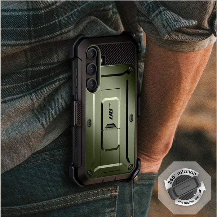 Калъф Supcase Unicorn Beetle Pro 2 комплекта за Samsung Galaxy S25 - маслина