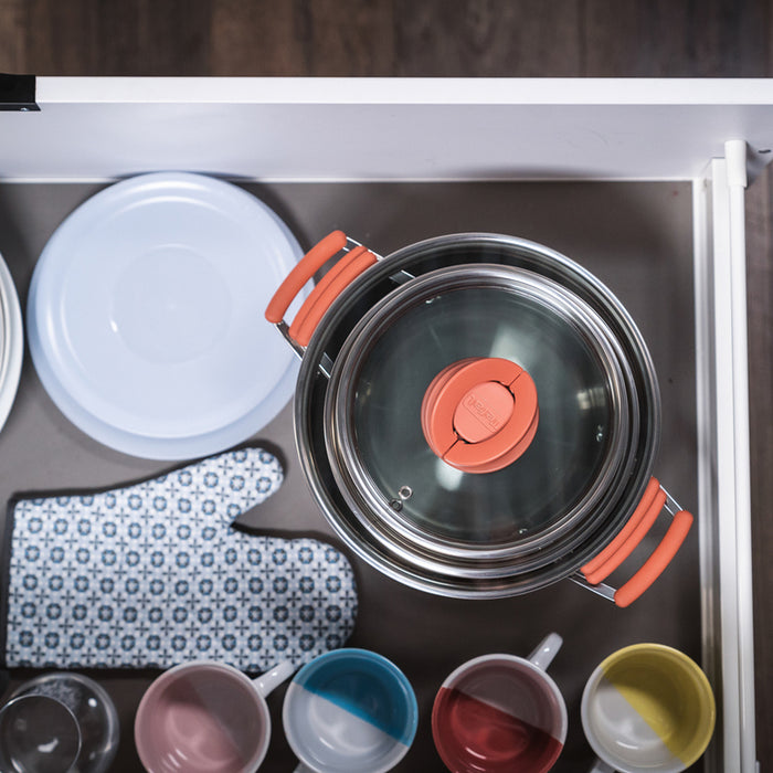 КОМПЛЕКТ ТЕНДЖЕРИ OPTISPACE 6 ЧАСТИ TEFAL X-CLEAN 4 G720S674