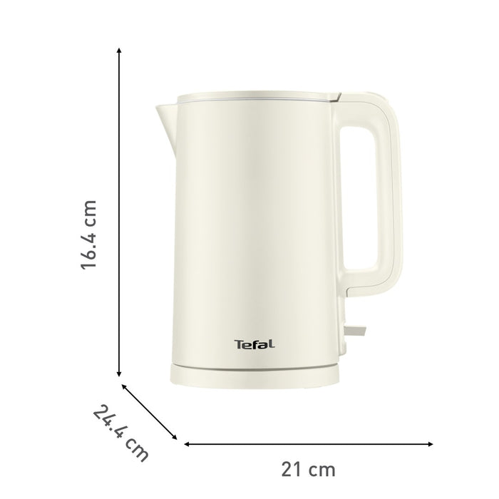 Електрическа кана Tefal Thermo Protect KO140AE0 1.5 L 1500 W Бяла