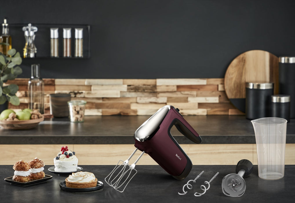 Tefal Powermix Silence HT6525 Ръчен миксер 500 W Червен