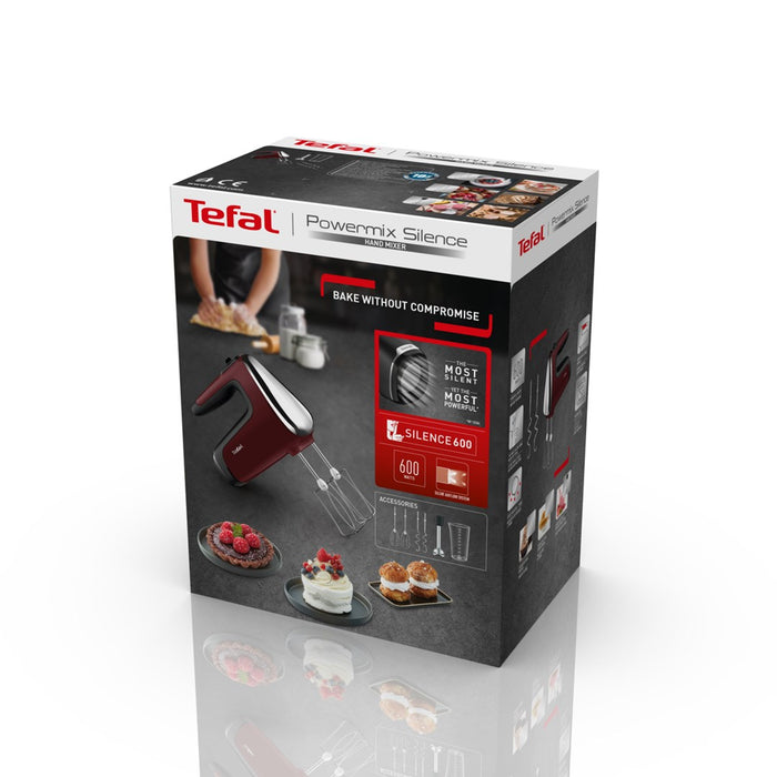 Tefal Powermix Silence HT6525 Ръчен миксер 500 W Червен