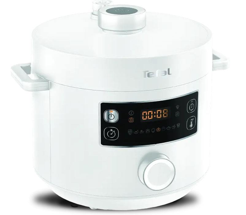 Tefal CY754130, Turbo Cuisine 5L (бял), 1090W, EPC, автоматичен prg (10) (вкл. печене, Sous-vide, бавно готвене, ферментация, претопляне), лесно изпускане на пара