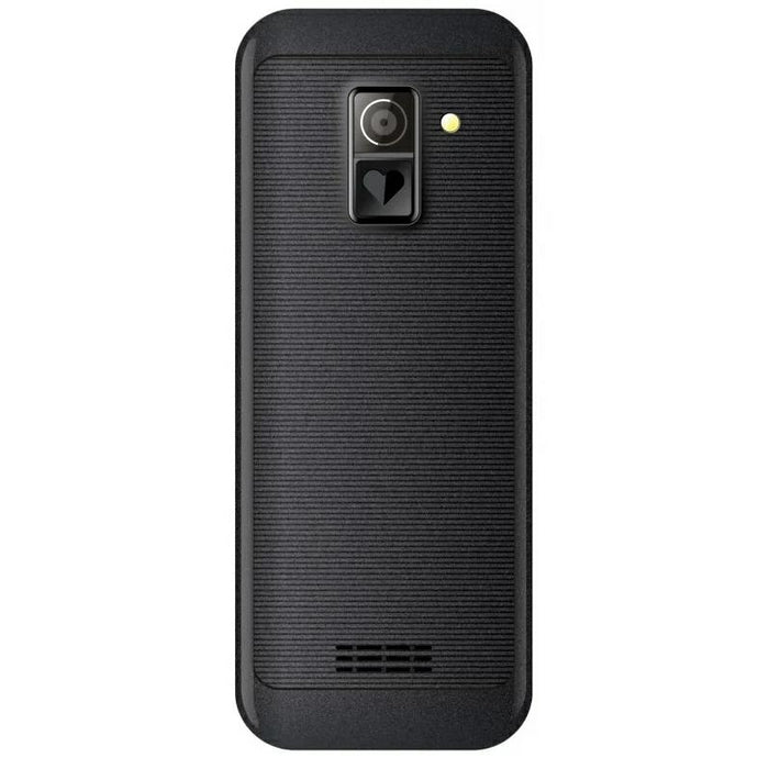 Maxcom Comfort M0 телефон със зарядна станция и SOS каишка, черен