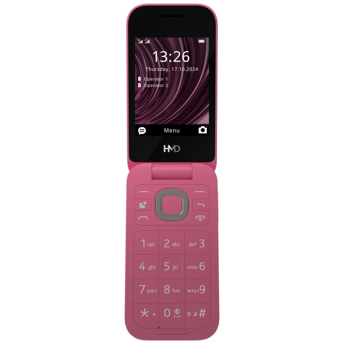 Телефон HMD 2660 Flip DS, червен