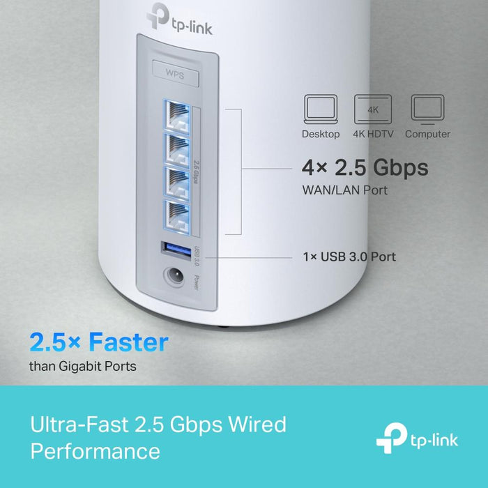 Меш система TP-Link Deco BE65 Wi-Fi 7 BE9300 - 3бр