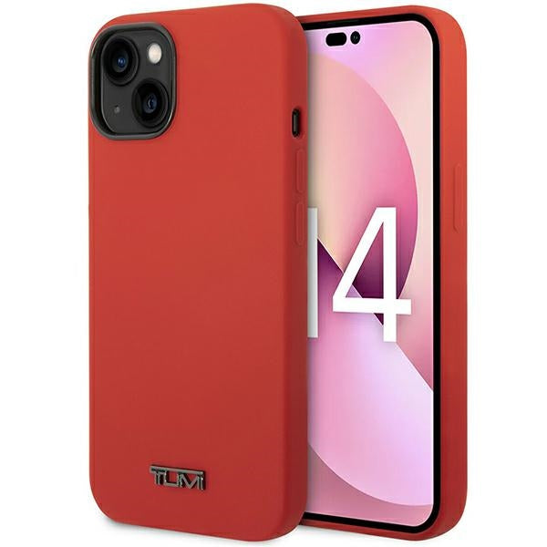 Твърд калъф Tumi TUHCP14MSR Liquid Silicone за iPhone 14 Plus / 15 Plus 6,7", червен