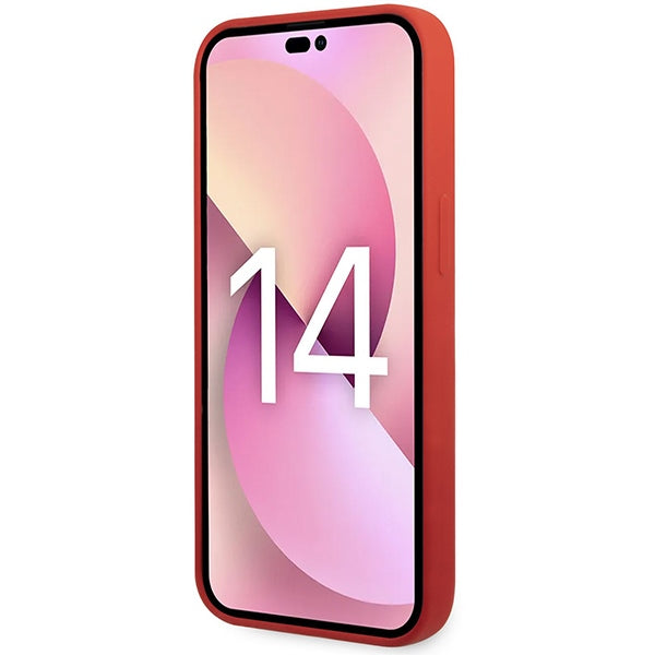 Твърд калъф Tumi TUHCP14MSR Liquid Silicone за iPhone 14 Plus / 15 Plus 6,7", червен