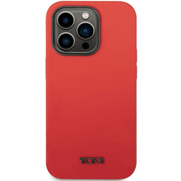 Твърд калъф Tumi TUHCP14LSR Liquid Silicone за iPhone 14 Pro 6,1", червен