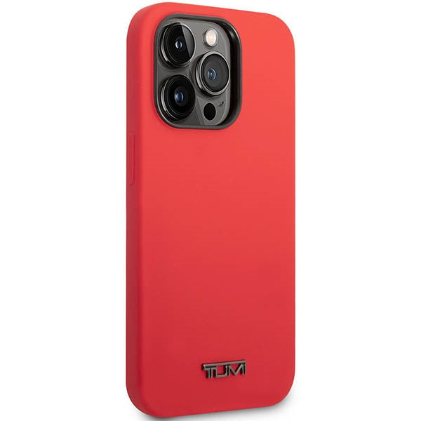 Твърд калъф Tumi TUHCP14LSR Liquid Silicone за iPhone 14 Pro 6,1", червен