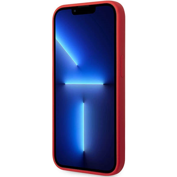 Твърд калъф Tumi TUHCP14LSR Liquid Silicone за iPhone 14 Pro 6,1", червен
