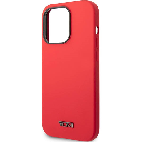 Твърд калъф Tumi TUHCP14LSR Liquid Silicone за iPhone 14 Pro 6,1", червен