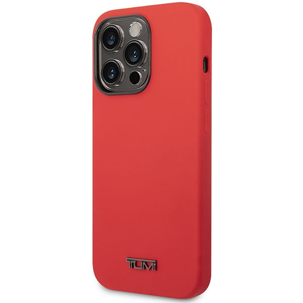 Твърд силиконов калъф Tumi TUHCP14XSR Liquid Silicone за iPhone 14 Pro Max 6,7", червен