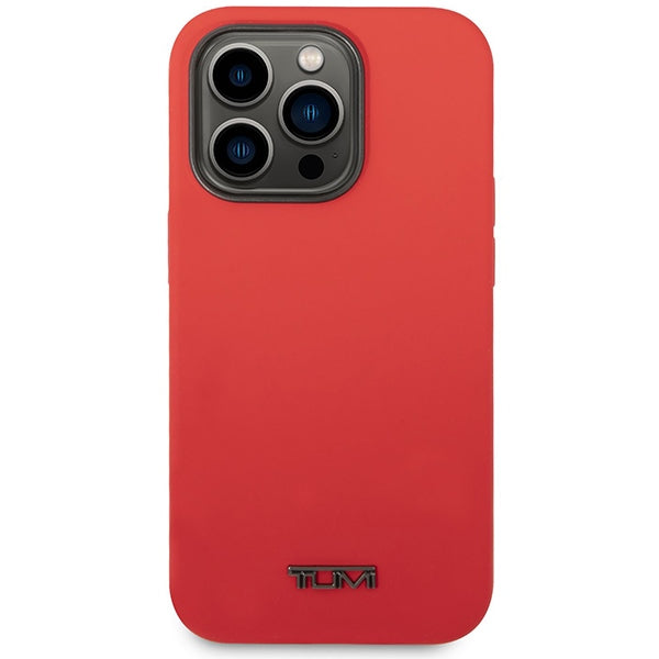 Твърд силиконов калъф Tumi TUHCP14XSR Liquid Silicone за iPhone 14 Pro Max 6,7", червен