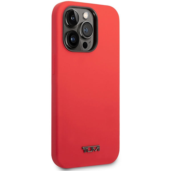 Твърд силиконов калъф Tumi TUHCP14XSR Liquid Silicone за iPhone 14 Pro Max 6,7", червен