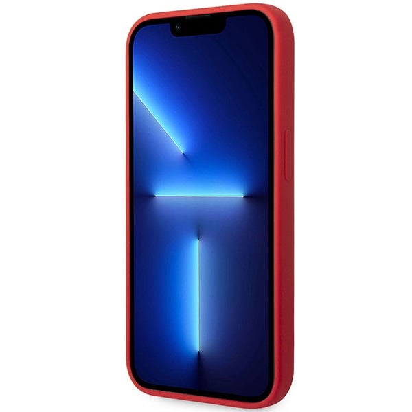 Твърд силиконов калъф Tumi TUHCP14XSR Liquid Silicone за iPhone 14 Pro Max 6,7", червен