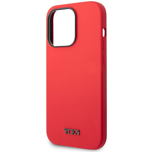 Твърд силиконов калъф Tumi TUHCP14XSR Liquid Silicone за iPhone 14 Pro Max 6,7", червен