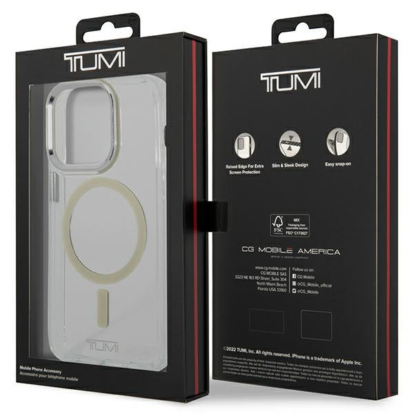 Твърд калъф Tumi TUHMP14LUTT MagSafe за iPhone 14 Pro 6,1", прозрачен