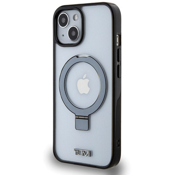 Твърд калъф Tumi TUHMP15SSSFC Transparent Ring Stand MagSafe за iPhone 15 / 14 6.1", бял