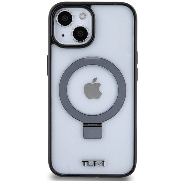 Твърд калъф Tumi TUHMP15SSSFC Transparent Ring Stand MagSafe за iPhone 15 / 14 6.1", бял