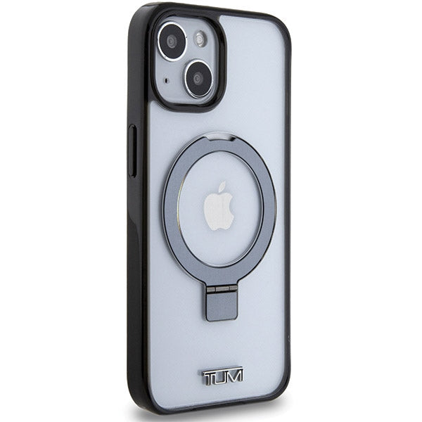 Твърд калъф Tumi TUHMP15SSSFC Transparent Ring Stand MagSafe за iPhone 15 / 14 6.1", бял