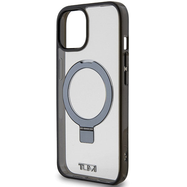 Твърд калъф Tumi TUHMP15SSSFC Transparent Ring Stand MagSafe за iPhone 15 / 14 6.1", бял