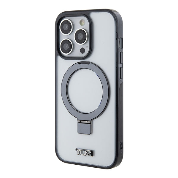 Твърд калъф Tumi TUHMP15XSSFC Transparent Ring Stand MagSafe за iPhone 15 Pro Max 6.7", бял