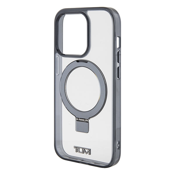 Твърд калъф Tumi TUHMP15XSSFC Transparent Ring Stand MagSafe за iPhone 15 Pro Max 6.7", бял